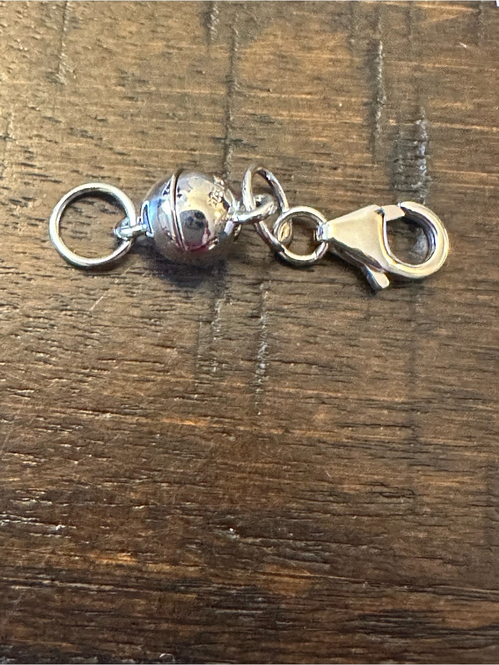 Rhodium over 925 SS Extender/Magnet